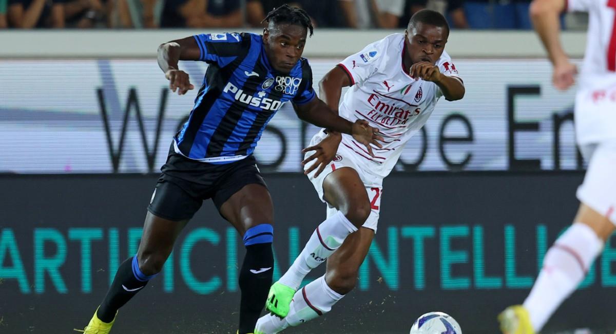 Duván Zapata fue titular en el empate de Atalanta y Milan. Foto: EFE