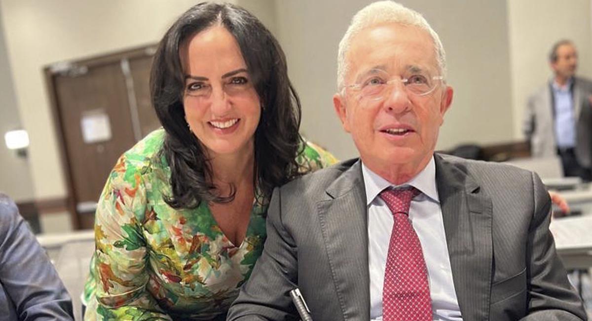 La senadora María Fernanda Cabal junto al expresidente Uribe. Foto: Instagram @mariafernandacabal