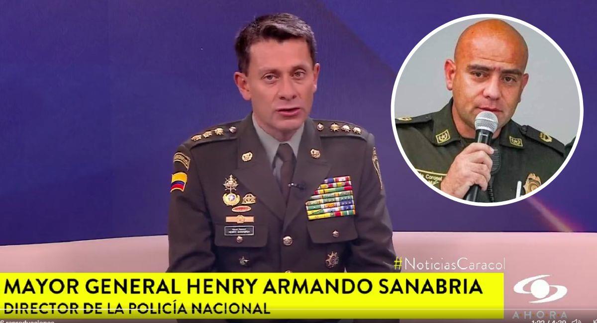 Captura de video: El mayor general Henry Armando Sanabria, dialogó con Juan Roberto Vargas, director de Noticias Caracol. Foto: Youtube Noticias Caracol