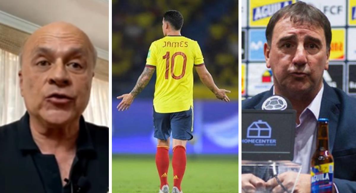 Los duros comentarios de Carlos Antonio Vélez hacia la posible convocatoria de James Rodríguez a la Selección. Foto: Instagram Velezfutbol/ James R./ Selección Colombia