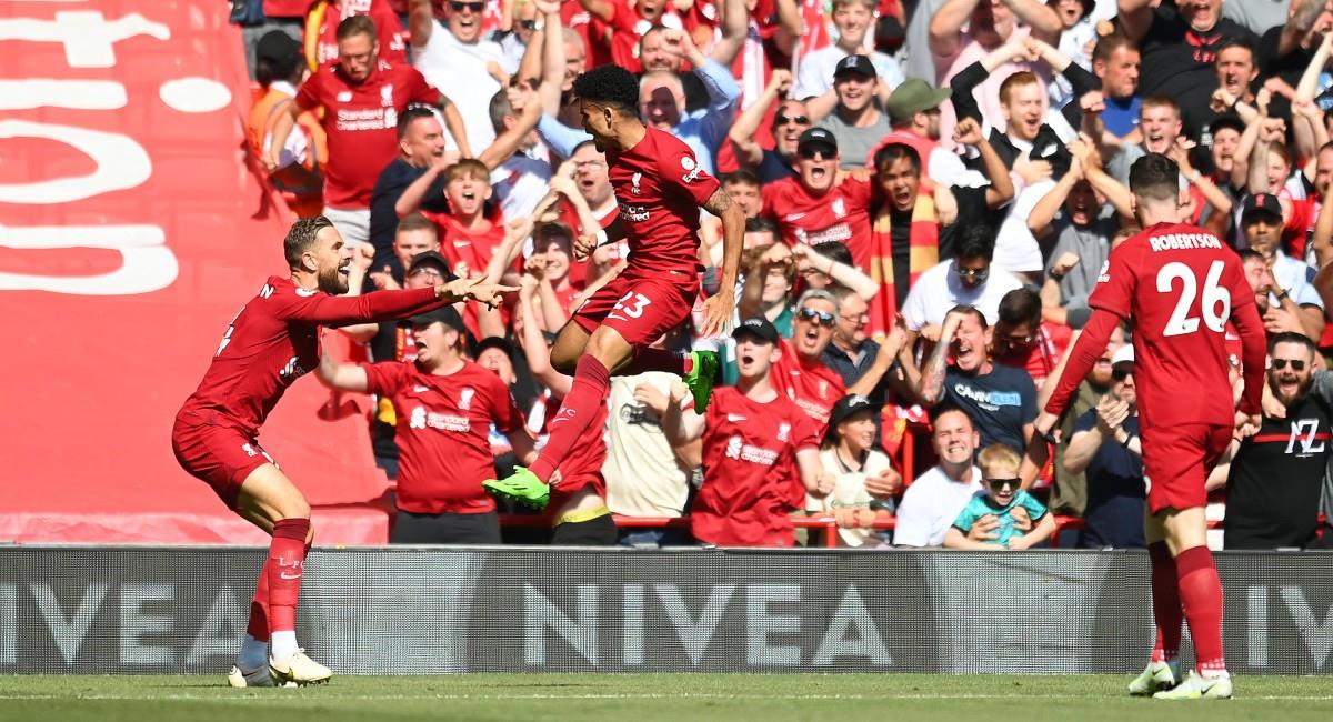Luis Díaz guió el camino de la goleada de Liverpool ante Bournemouth. Foto: Twitter Liverpool FC