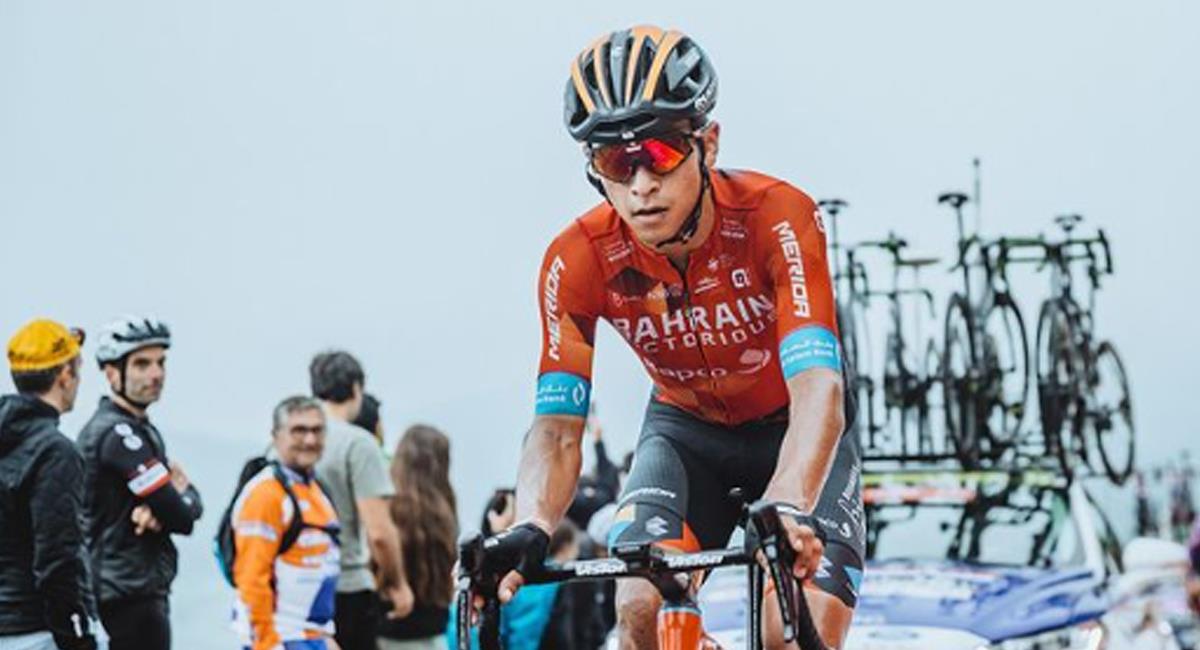 Santiago Buitrago ciclista colombiano se retira de la Vuelta a España por dar positivo para covid 19. Foto: Instagram Santiago Buitrago