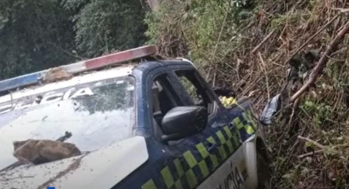 8 policías que viajaban en una camioneta fueron asesinados en inmediaciones de Neiva, Huila. Foto: Youtube