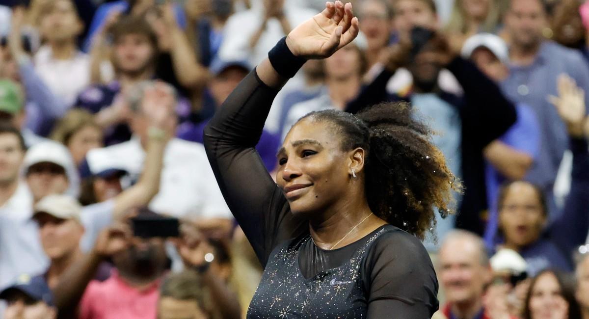 Serena Williams se despidió del Abierto de los Estados Unidos. Foto: EFE JASON SZENES