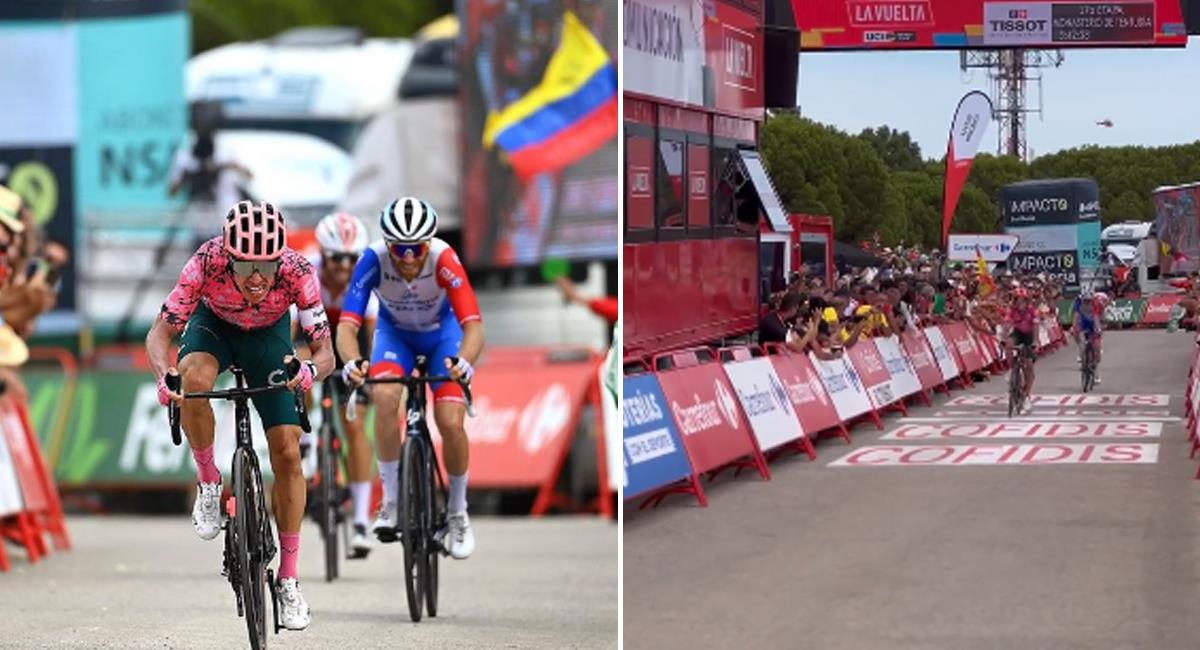 Rigoberto Urán se quedó con el triunfo de la etapa 17 de La Vuelta a España 2022. Foto: Instagram efprocycling / Twitter: La Vuelta
