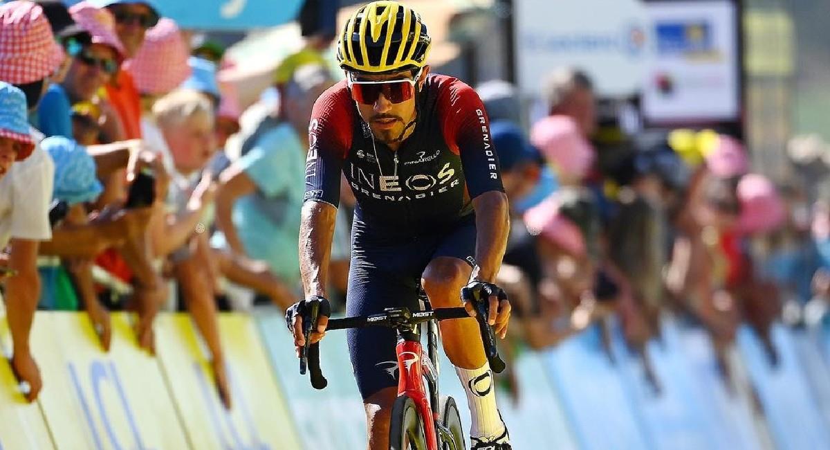 Martínez tuvo que retirarse del Tour de Francia. Foto: Instagram @danielfelipemartinezp