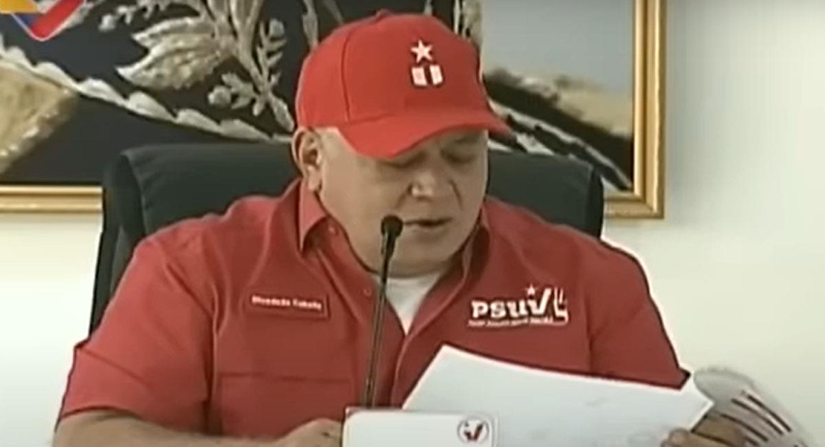 Diosdado Cabello pide a Claudia López que se encargue de los problemas de seguridad de su ciudad. Foto: Youtube