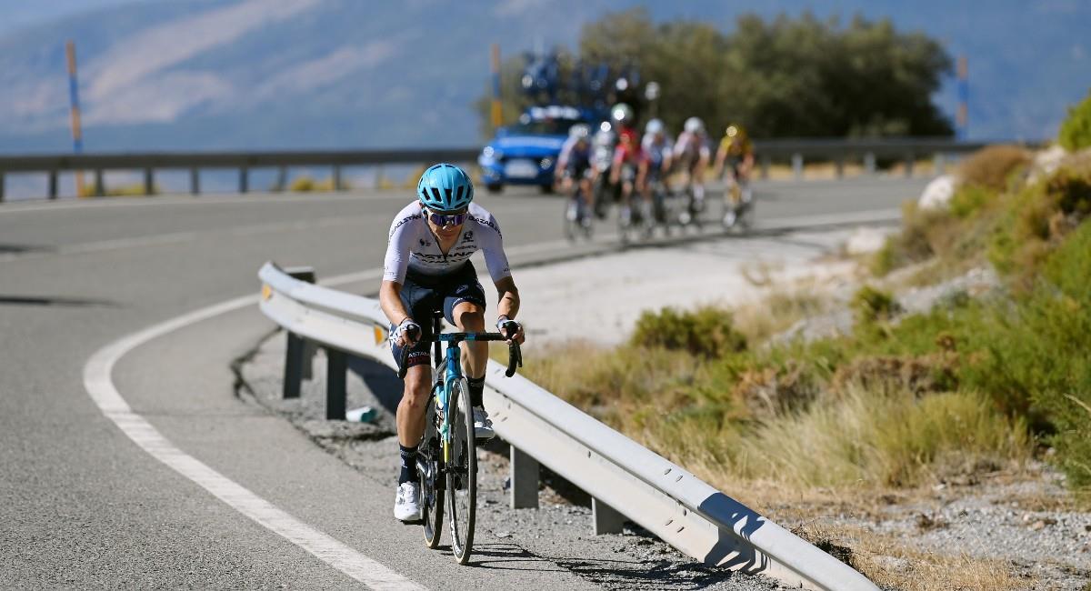 Miguel Ángel López es cuarto en la Vuelta a España. Foto: Twitter Astana
