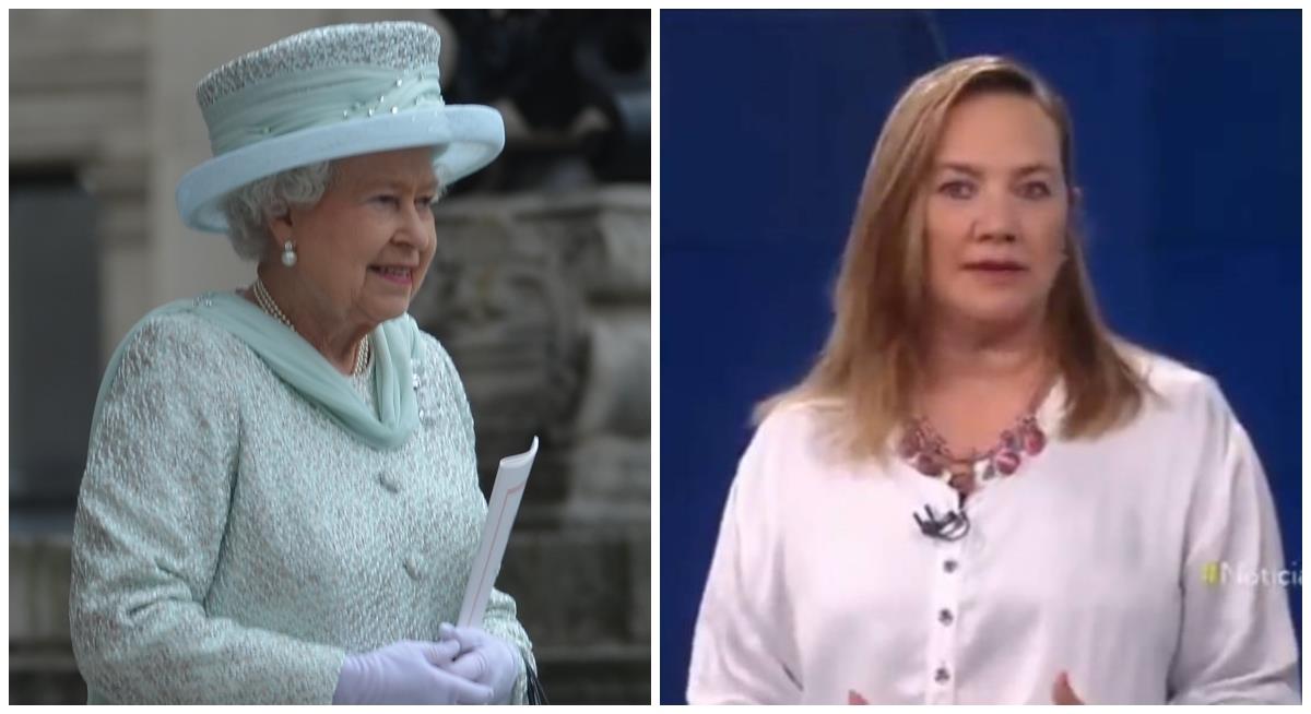 Experta en monarquía compara a la reina Isabel II con la bandeja paisa. Foto: Twitter @StPaulsLondon y captura de pantalla