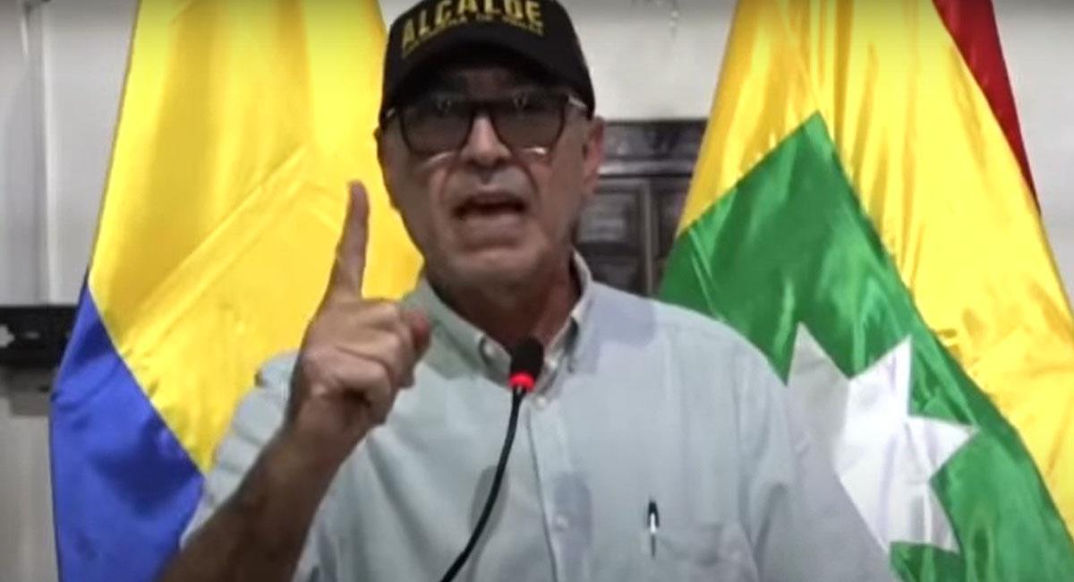 William Dau, alcalde de Cartagena, es considerado un dirigente polémico y 'sin pelos en la lengua'. Foto: Youtube