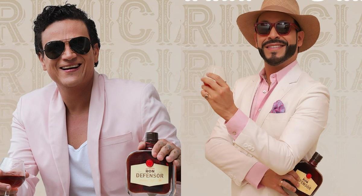 Silvestre Dangond y Abelardo de la Espriella incursionan en el negocio de las bebidas alcohólicas. Foto: Instagram