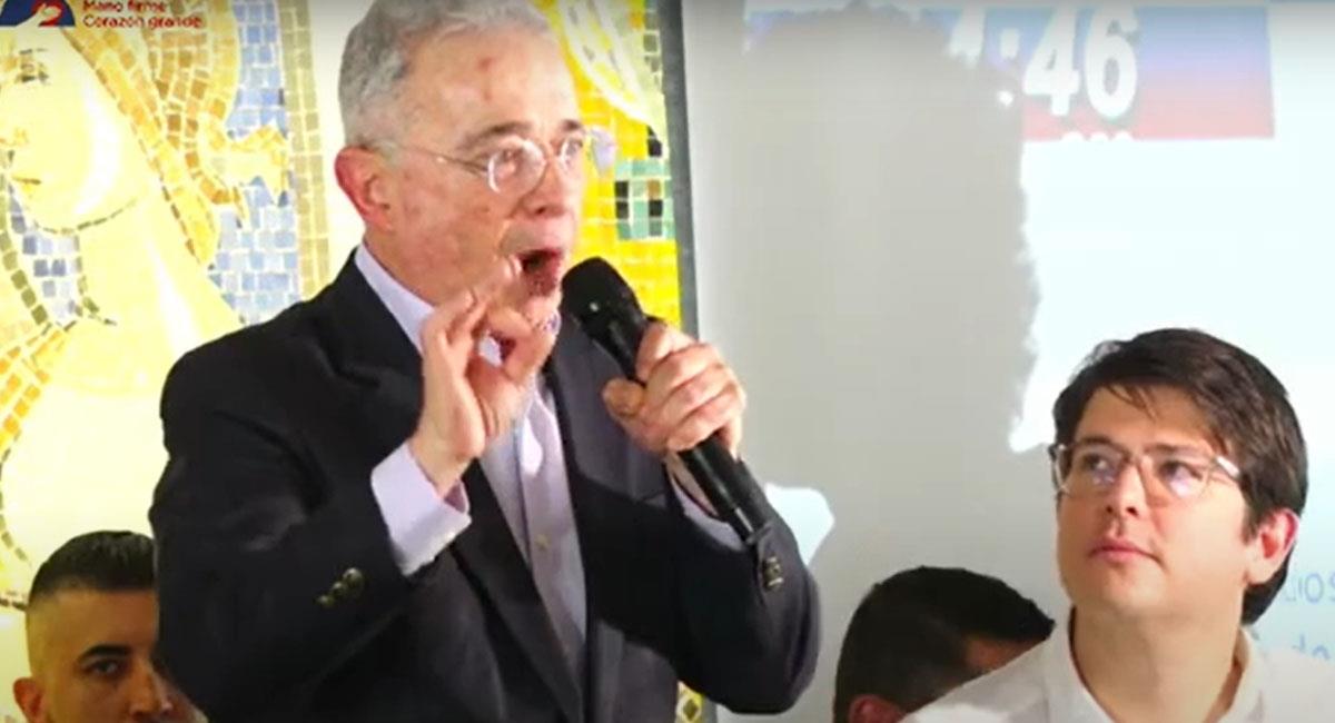 Álvaro Uribe es el líder natural y fundador del Centro Democrático. Foto: Youtube