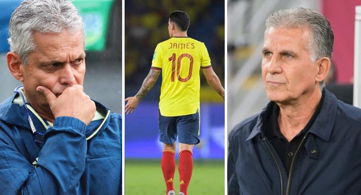 James y su relación con los últimos entrenadores de la Selección Colombia. Foto: Instagram James Rodríguez / R. Rueda / Queiroz