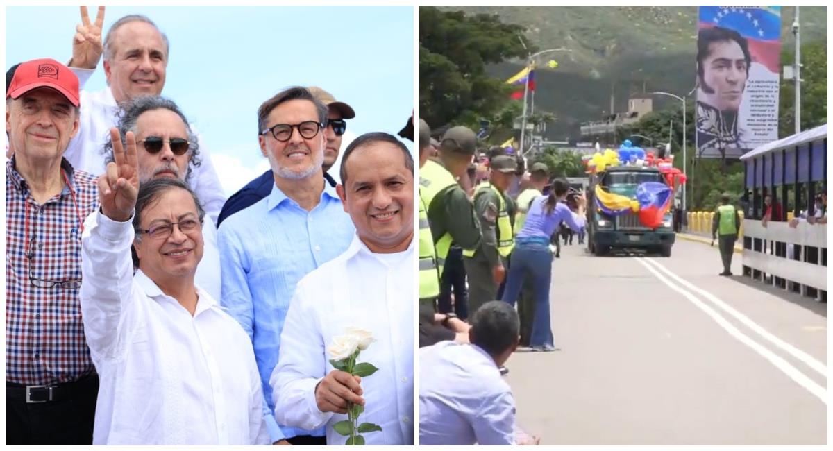 Colombia y Venezuela reabren su frontera tras siete años. Foto: @petrogustavo y Presidencia