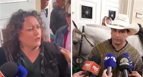 Angélica Lozano arremete contra senador que llevó a su caballo