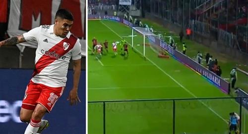 ¡Qué exquisitez! 'Juan Fer' marcó golazo olímpico con River Plate