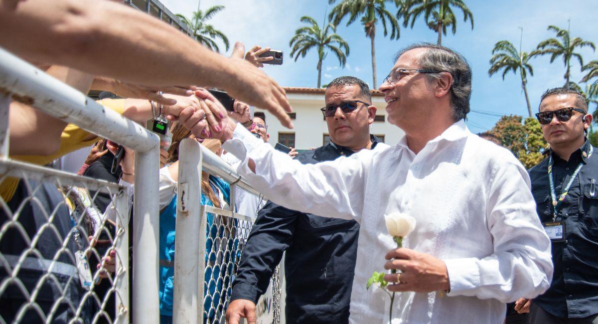 Presidente Petro saluda a los ciudadanos y ciudadanas de la zona limítrofe colombo-venezolana. Foto: Presidencia de la República
