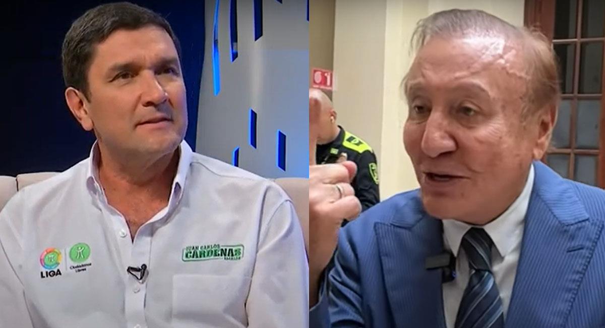 Juan Carlos Cárdenas y Rodolfo Hernández se encuentran enfrentados por contratos en Bucaramanga. Foto: Youtube