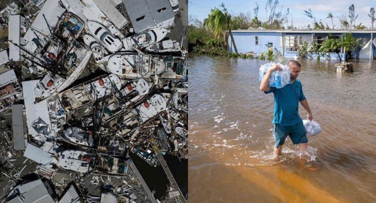 Graves afectaciones dejó el Huracán Ian en su paso por Florida. Foto: Instagram @huracan_ian_miami