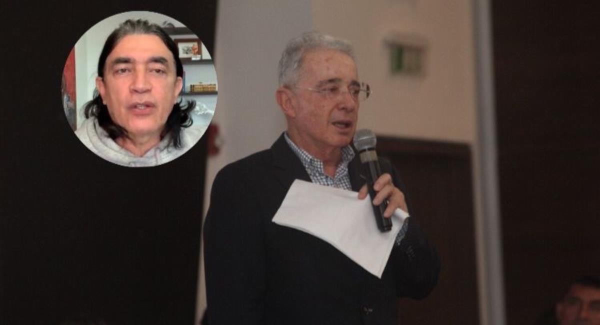 Bolívar, indignado con declaraciones de Uribe sobre 'falsos positivos'. Foto: Twitter @gustavobolivar y @alvarouribevel