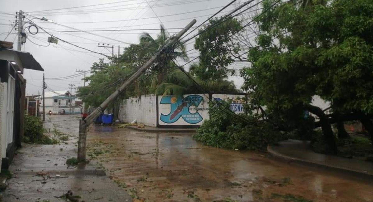 Huracán Julia deja dos heridos y daños menores en San Andrés. Foto: Twitter