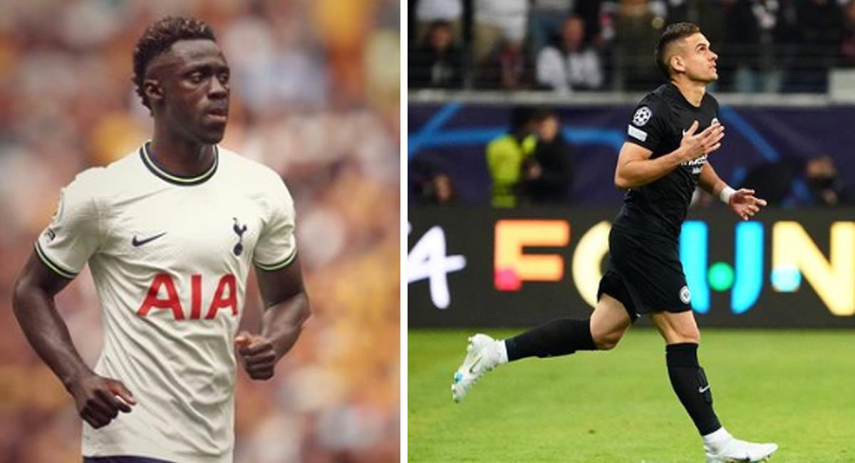 El Tottenham vence al Frankfurt en la cuarta salida en Champions League. Foto: Instagram Davinson Sánchez / Rafael Santos Borré
