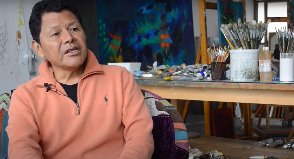 Carlos Jacanamijoy es uno de los pintores más importantes y afamados de Colombia en el mundo. Foto: Youtube
