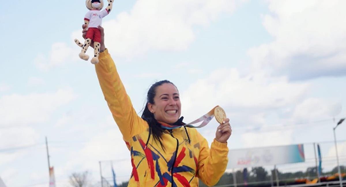 Mariana Pajón gana medalla de oro para Colombia en los Juegos Suramericanos Asunción 2022. Foto: Instagram Comité Olímpico Colombiano