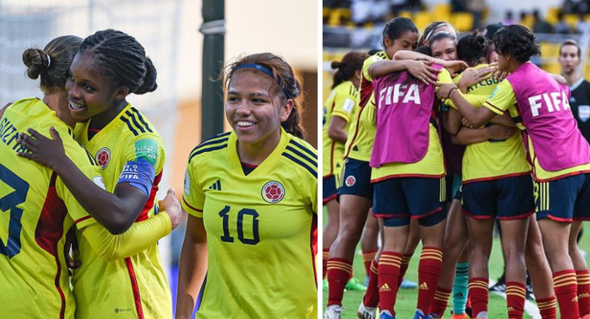 Colombia logró clasificar a cuartos de final del Mundial Femenino Sub 17 tras vencer a México este martes. Foto: Instagram Selección Colombia