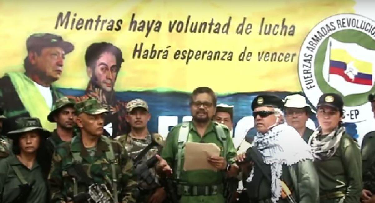 Captura de video: Palabras de Iván Márquez con la presencia de Jesus Santrich y El paisa. Foto: Youtube pinzonoob