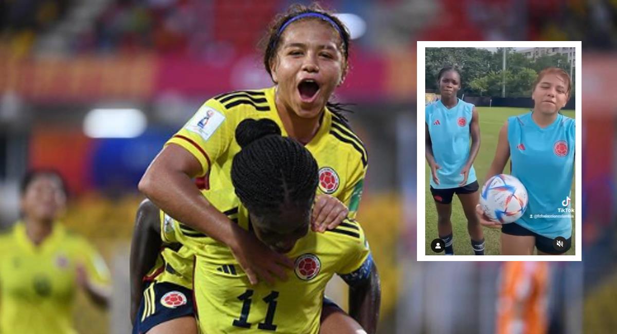 Duelo de estrellas de la Selección Colombia previo al partido contra Tanzania en el Mundial Sub 17. Foto: Instagram Gabriela Rodríguez / Selección Colombia