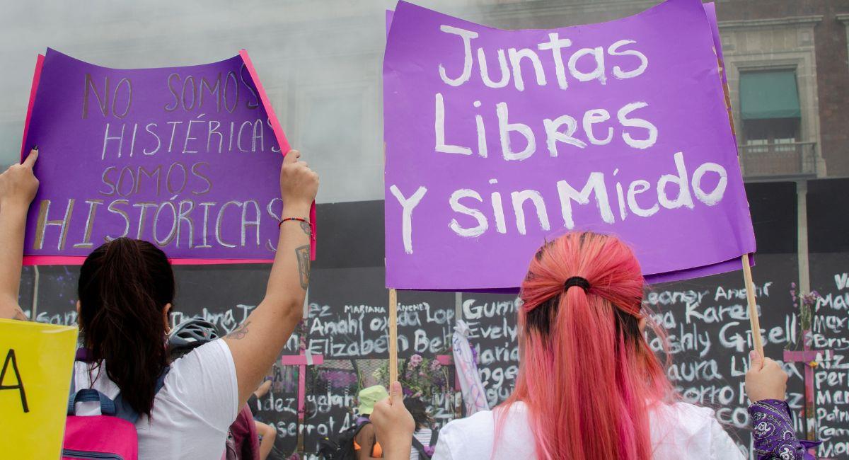 Protesta feminista en México. Foto: Shutterstock clicksdemexico
