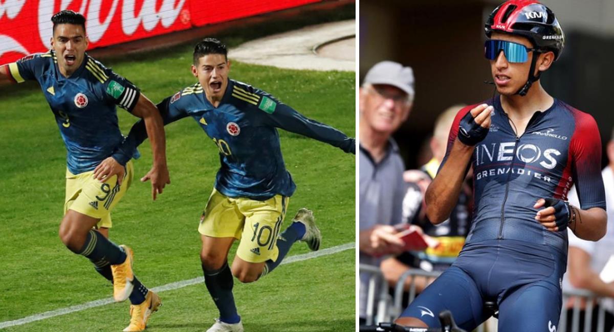 Egan Bernal habló del presente de James Rodríguez y Falcao en la Selección Colombia. Foto: Instagram James Rodríguez / Egan Bernal