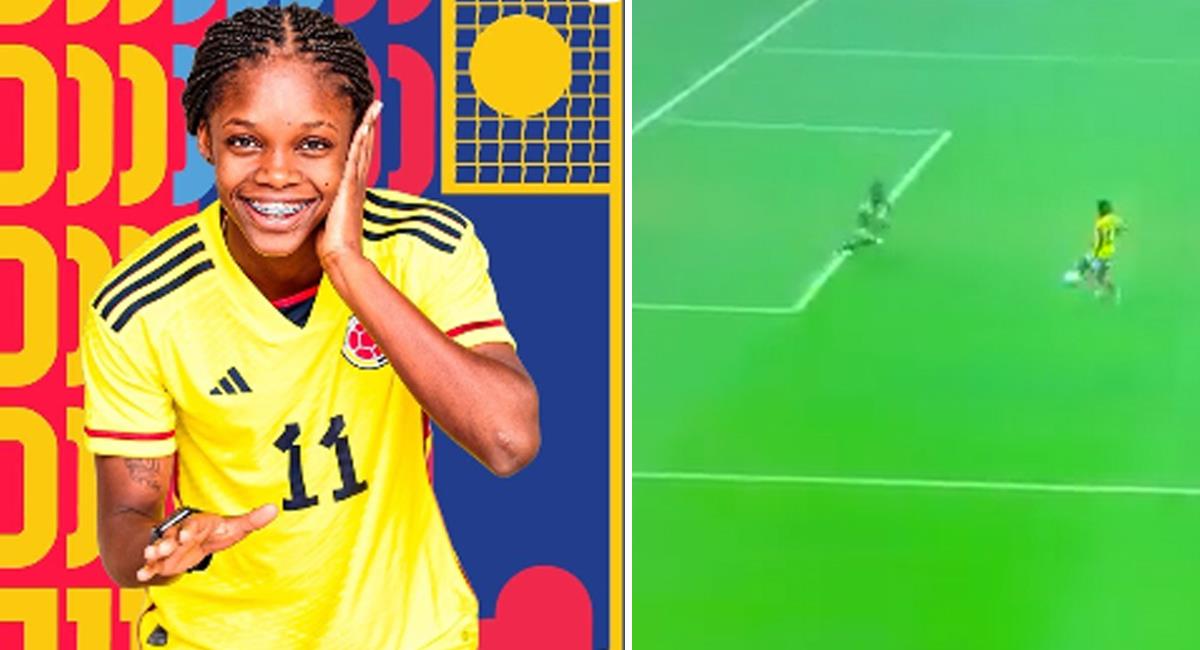 Linda abre el marcador ante Tanzania en el Mundial Femenino Sub 17. Foto: Twitter Lucho Tricolor / Selección Colombia