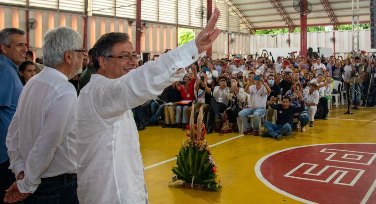 Presidente Petro en Cúcuta. Foto: Twitter @gustavopetrourrego