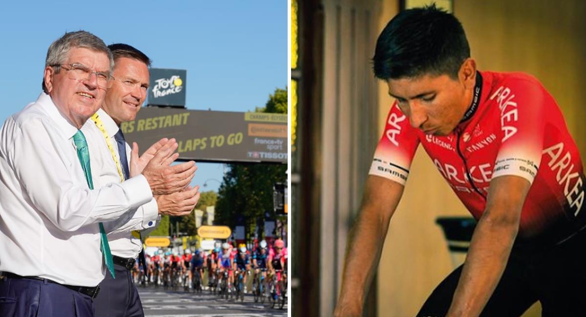 Nairo Quintana y la decisión del TAS sobre su sanción por cuenta de la UCI, así celebró la organización internacional. Foto: Twitter @iocmedia / IG: Nairo Quintana