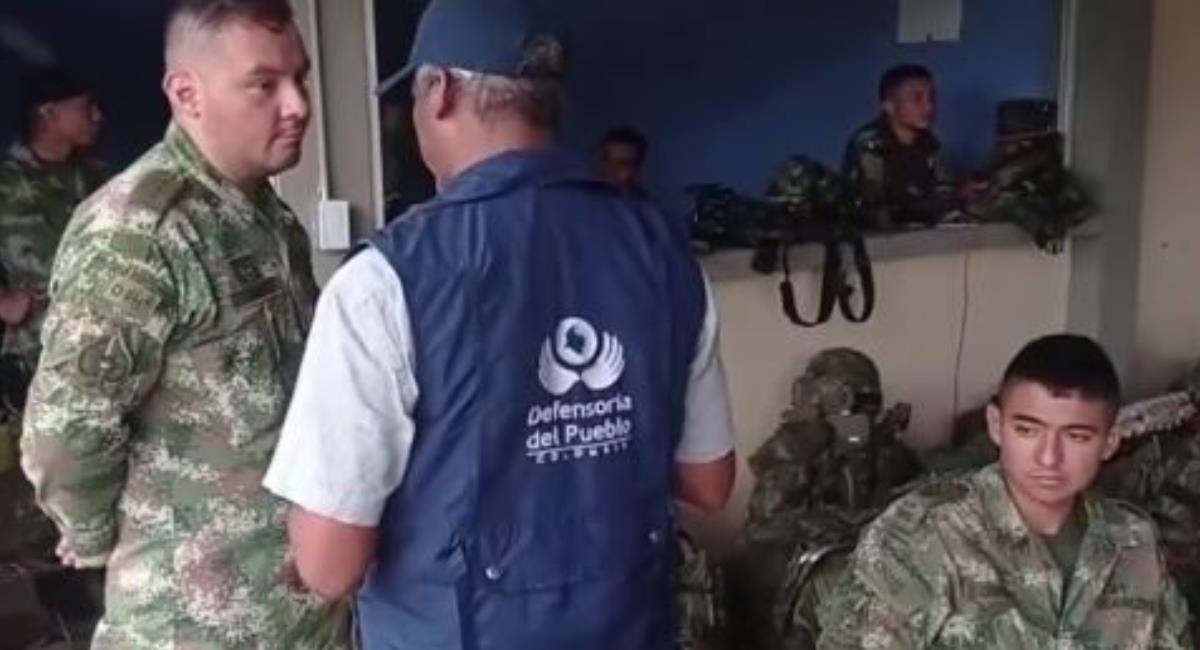 Campesinos secuestraron 29 militares en Tumaco. Foto: Defensoría del Pueblo