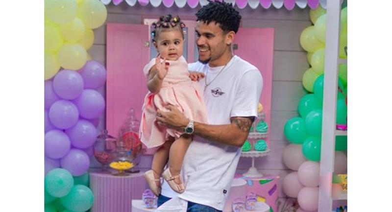Luis Díaz en el cumpleaños de su hija Roma. Foto: Instagram Luis Díaz
