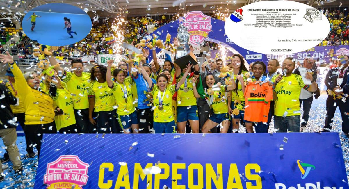Colombia logró recientemente la Copa Mundial de Fútbol de salón. Foto: Facebook Federación colombiana de fútbol de salón