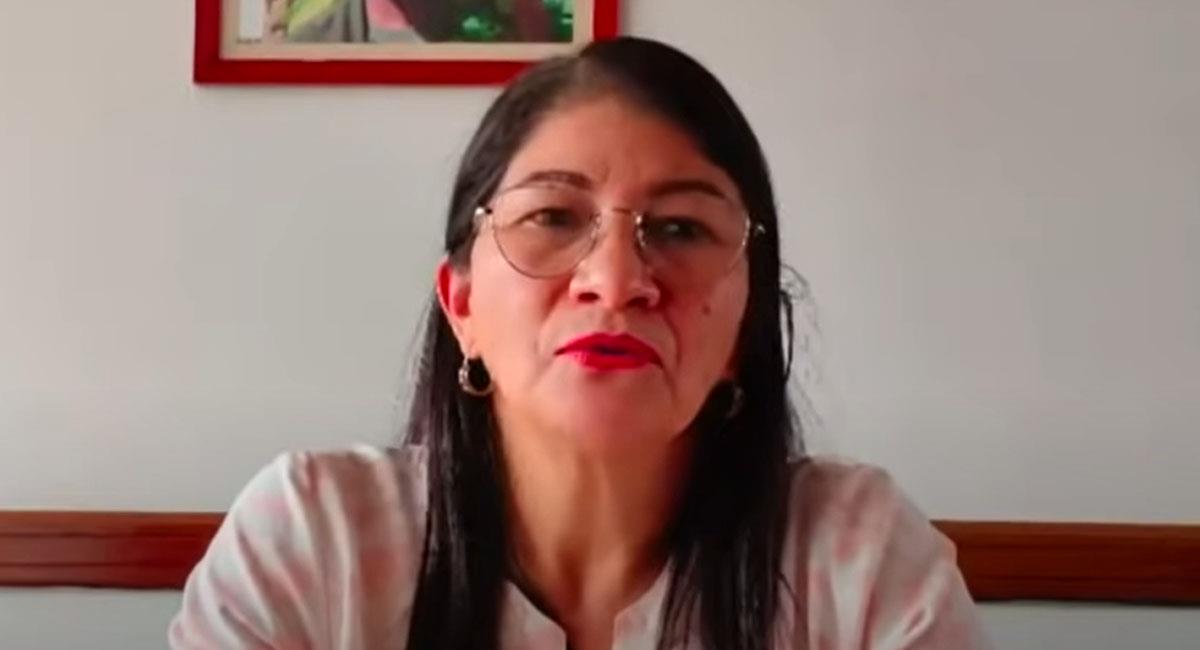 Sandra Ramírez es senadora de la República como miembro del partido Comunes, antes Farc. Foto: Youtube