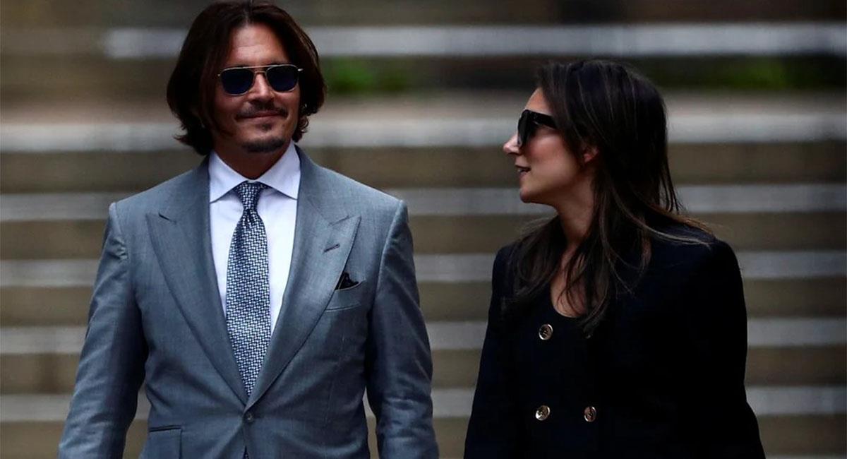 Johnny Depp con su abogada Joelle Rich. Foto: Reuters