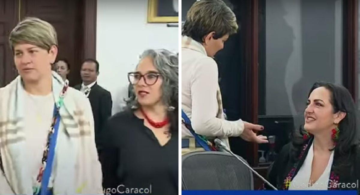 Verónica Alcocer visitó el Congreso. Foto: Youtube Noticias Caracol