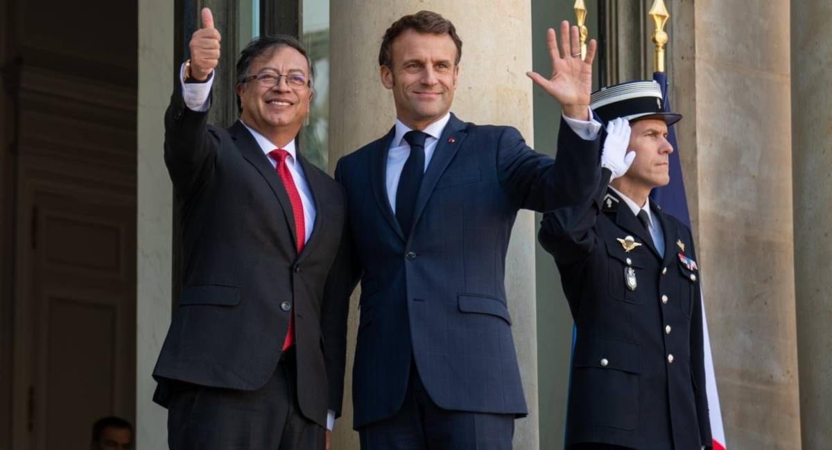 ¿Cómo fue la reunión entre Macron y Petro en París?. Foto: Presidencia