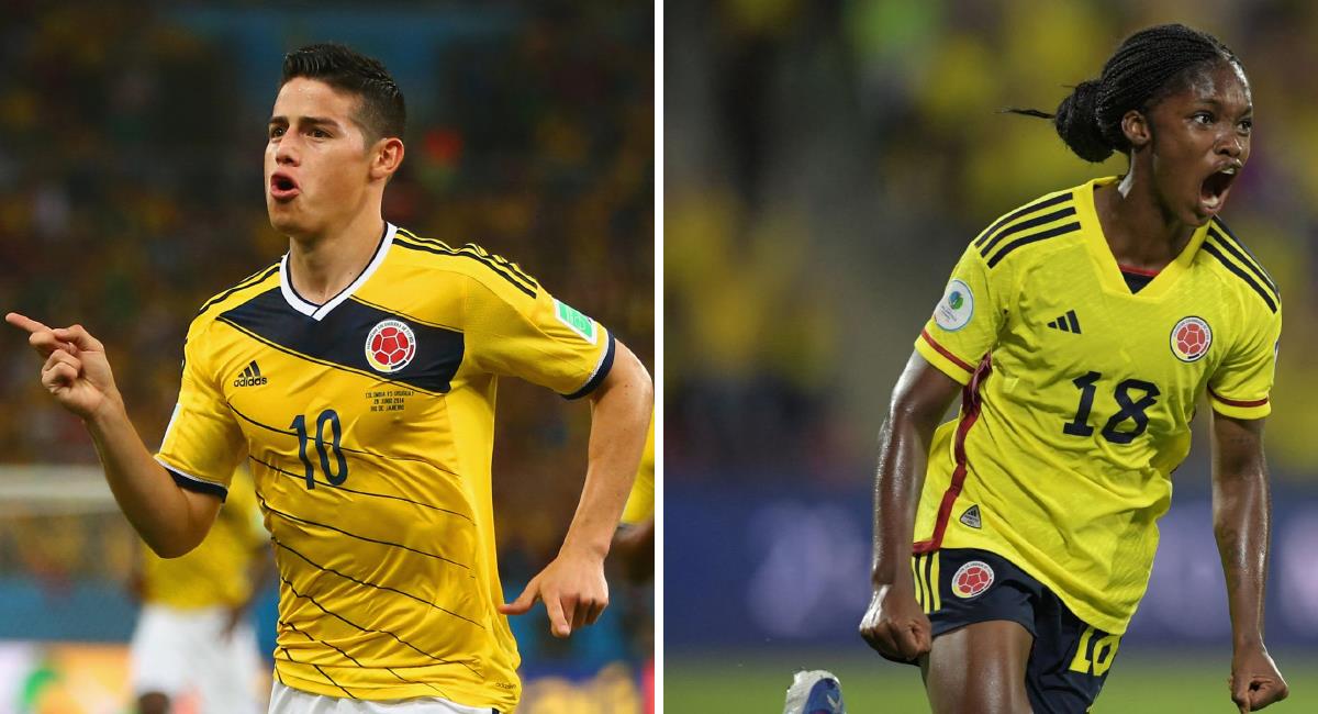 Dos de los más importantes jugadores de fútbol, en la historia de las selecciones Colombia. Foto: Twitter Nelson Martínez y Messi_ism