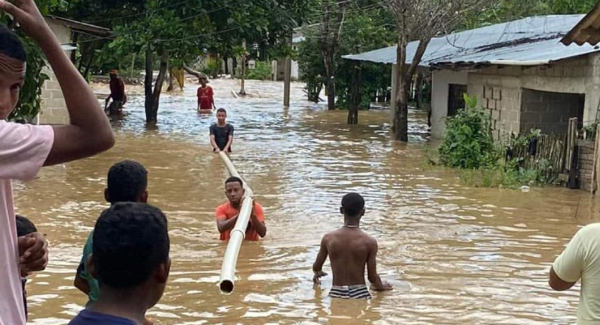 Inundaciones en municipios del Bolívar. Foto: Twitter @andres_montes