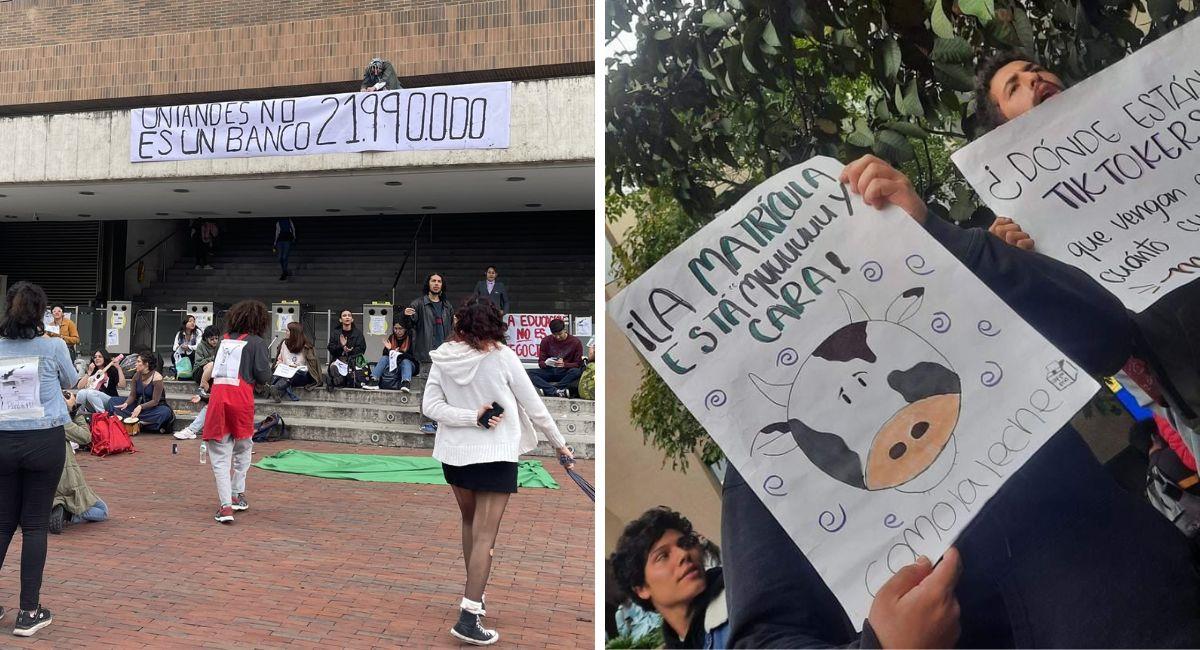Protestas en Universidades Privadas. Foto: Twitter @VillanueAle / @nacional_memes