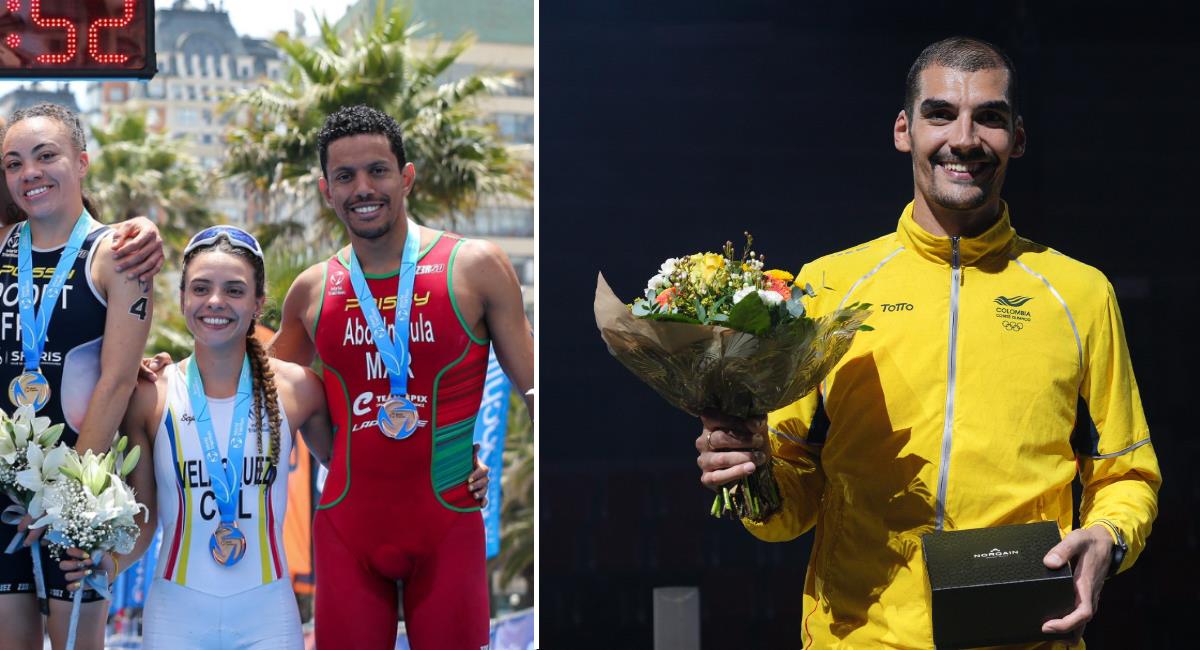 Los colombianos lograron medallas de plata y bronce en sus respectivas disciplinas. Foto: Facebook Comité Olímpico Colombiano