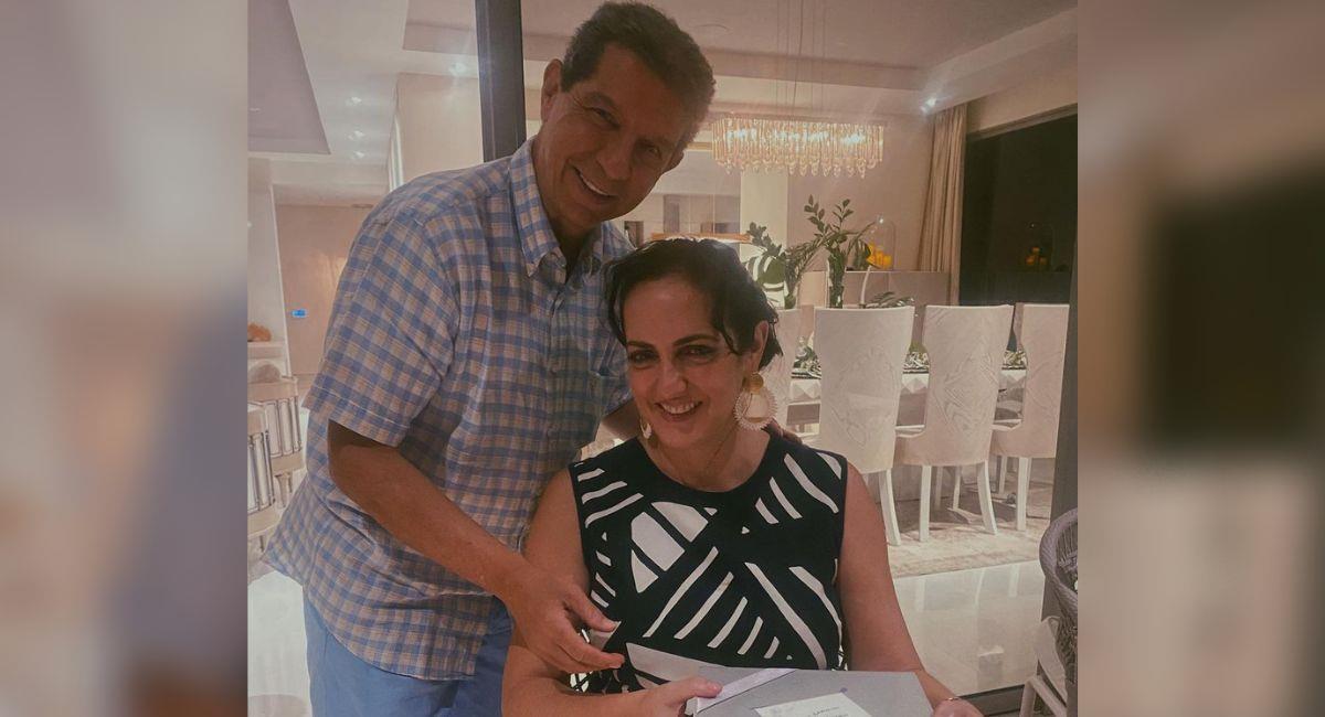 Foto tomada de la cuenta de instagram del presidente de Fedegan, José Félix Lafaurie junto a su esposa la senadora María Fernanda Cabal. Foto: Instagram @jf_lafaurie