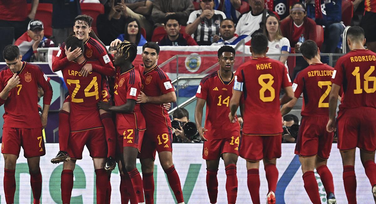 España venció a Costa Rica en el estreno del Mundial Qatar 2022. Foto: EFE