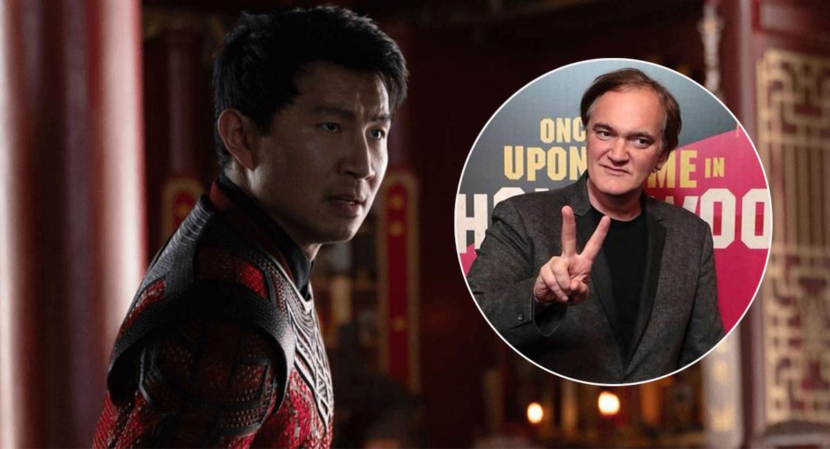 Simu Liu no se quedó callado ante las críticas de Quentin Tarantino a Marvel. Foto: Twitter @shangchi y @QTarantino_news